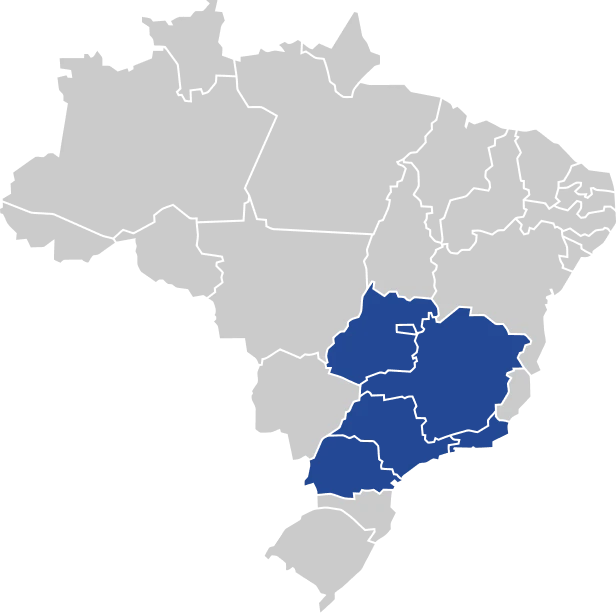 Mapa do Brasil com destaque para o estado do Ceará em azul, indicando sua localização no Nordeste brasileiro e sua importância regional.
